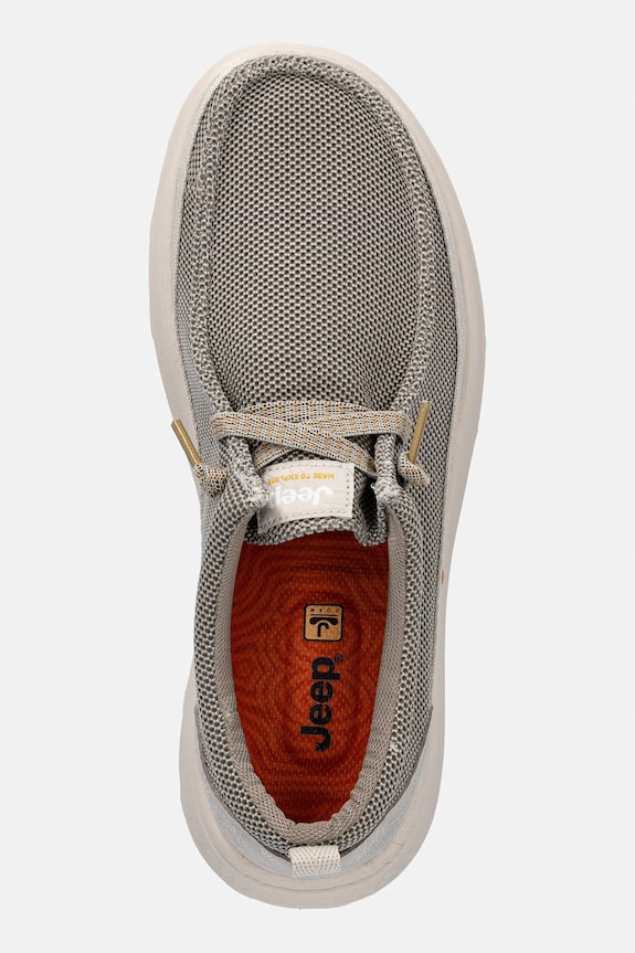 Jeep mokasyny męskie KAUAI WALLABEE KNIT beżowy JM61090A023