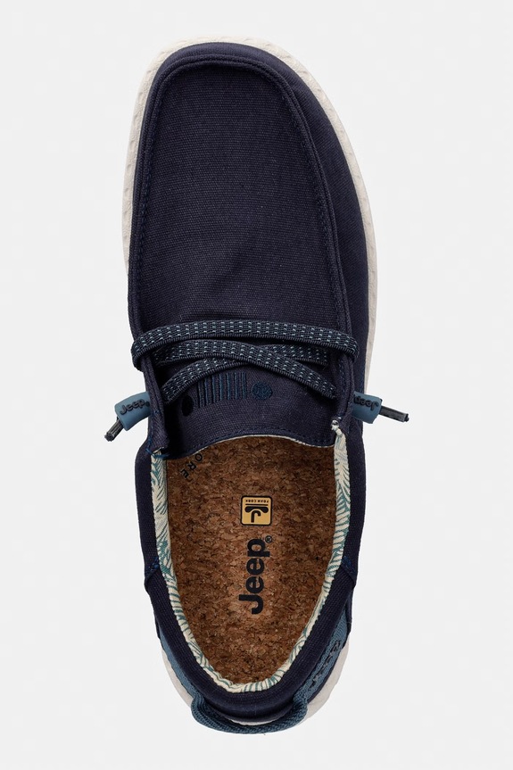 Jeep polčevlji moški SAMOA WALLABEE CVS mornarsko modra JM61110A017
