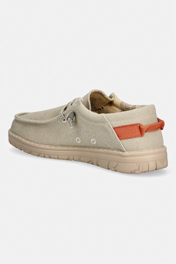 Obuwie Jeep mokasyny męskie SAMOA WALLABEE CVS JM61110A025 beżowy