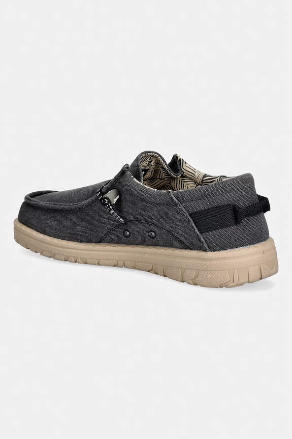 Obuwie Jeep mokasyny męskie SAMOA WALLABEE CVS JM61110A062 czarny