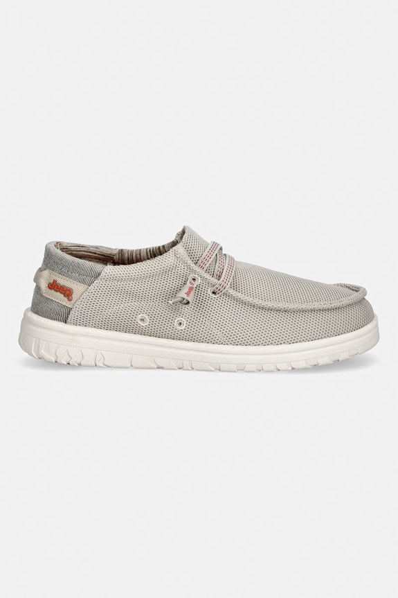 Jeep mocasini pentru bărbați SAMOA WALLABEE KNIT JM61115A023 bej SS26