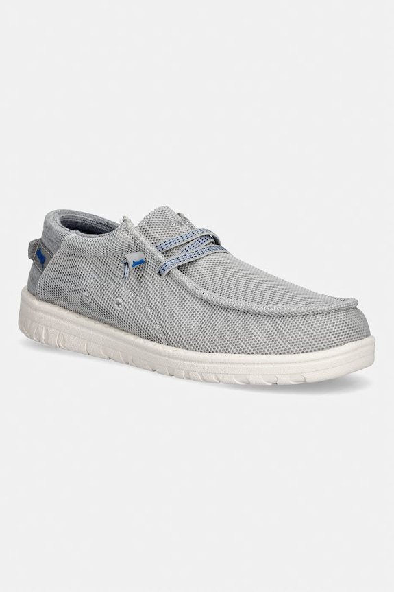 Jeep mokasyny męskie SAMOA WALLABEE KNIT szary JM61115A091