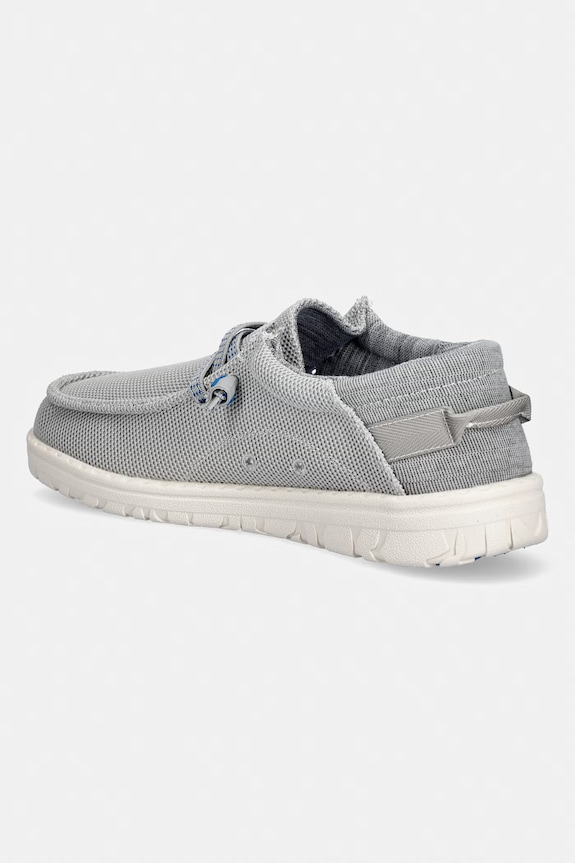 Obuwie Jeep mokasyny męskie SAMOA WALLABEE KNIT JM61115A091 szary