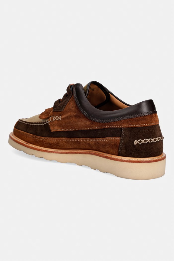 Scarpe Barbour MFO0834BR91 mocassini da uomo in scamoscio MFO0834BR91 marrone