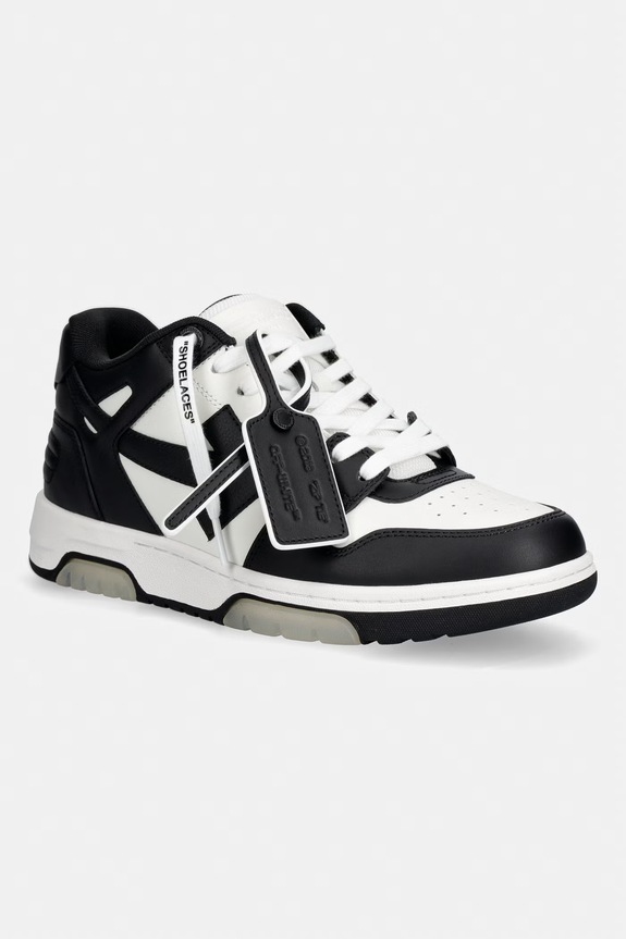 Off-White Out of Office sneakers pentru bărbați din piele alb M189C9L007