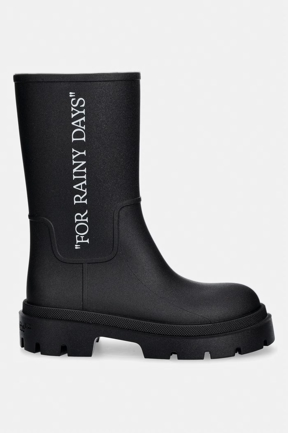 Off-White Reboot Rainy Days гумени ботуши мъжки M00BC9M001 черен SS26