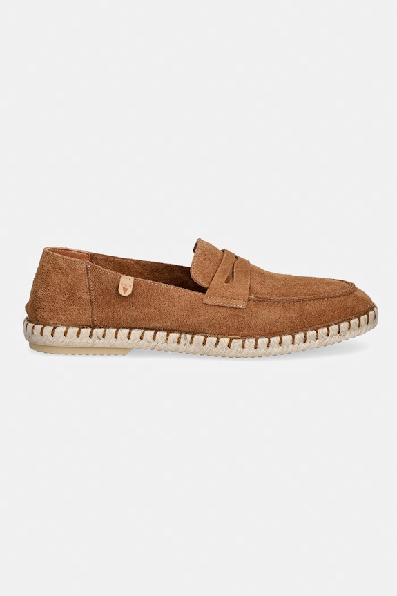 Verbenas espadrile pentru bărbați, din piele întoarsă TRACK SERRAJE 7501840001.MUSCADE maro SS26