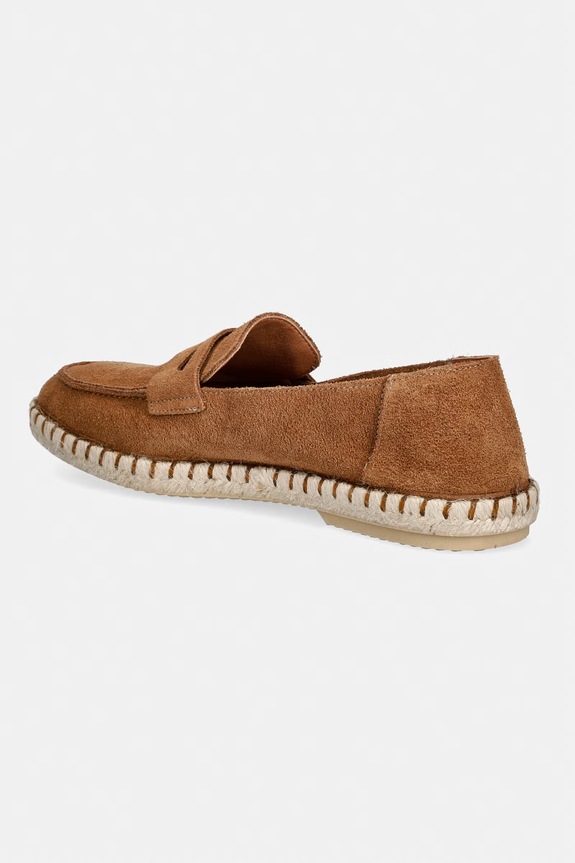 Încălțăminte Verbenas espadrile pentru bărbați, din piele întoarsă TRACK SERRAJE 7501840001.MUSCADE maro