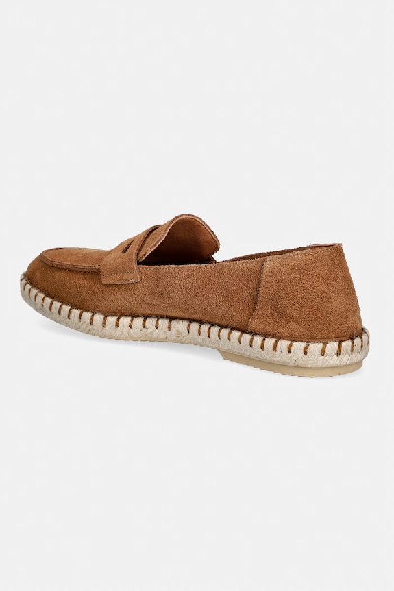 Încălțăminte Verbenas espadrile pentru bărbați, din piele întoarsă TRACK SERRAJE 7501840001.MUSCADE maro