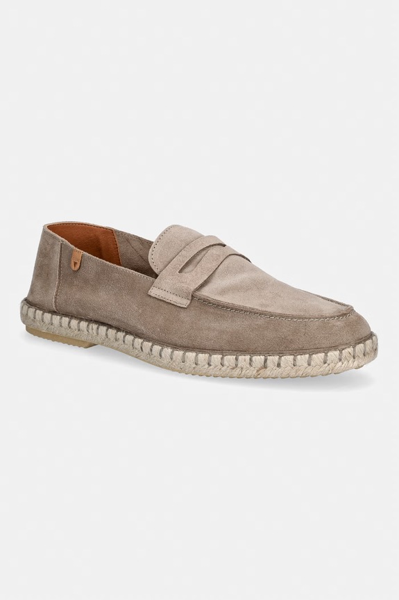 Verbenas espadrilky pánske semišové TRACK SERRAJE béžová 7501840001.PIEDRA