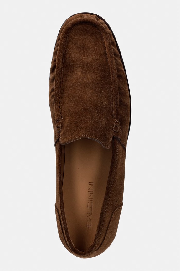 Baldinini mokasyny męskie zamszowe brązowy U6E047P1CROS.4022