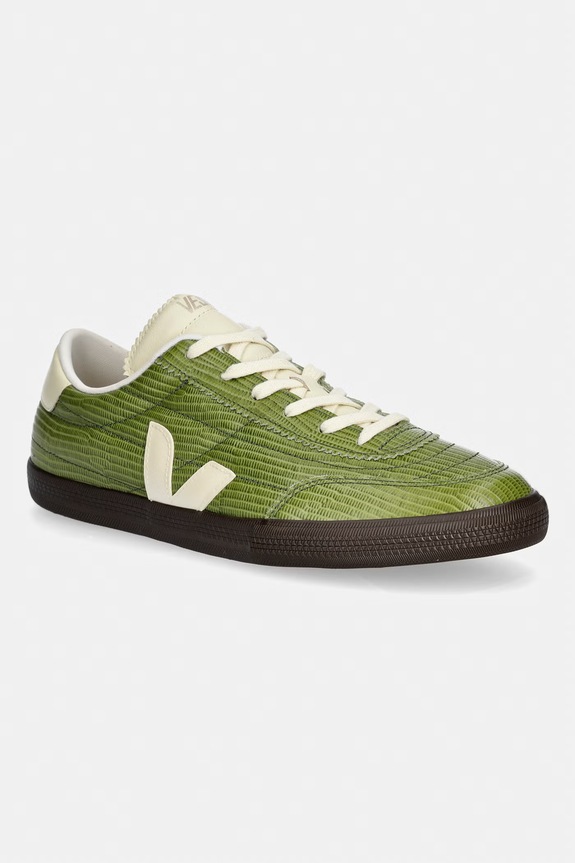 Veja Panenka sneakersy męskie skórzane zielony FU0221392B