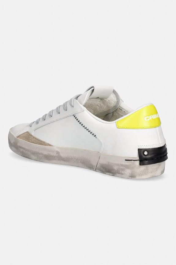 Obuwie Crime London CHELSEA sneakersy męskie skórzane 77051PP8.10 biały