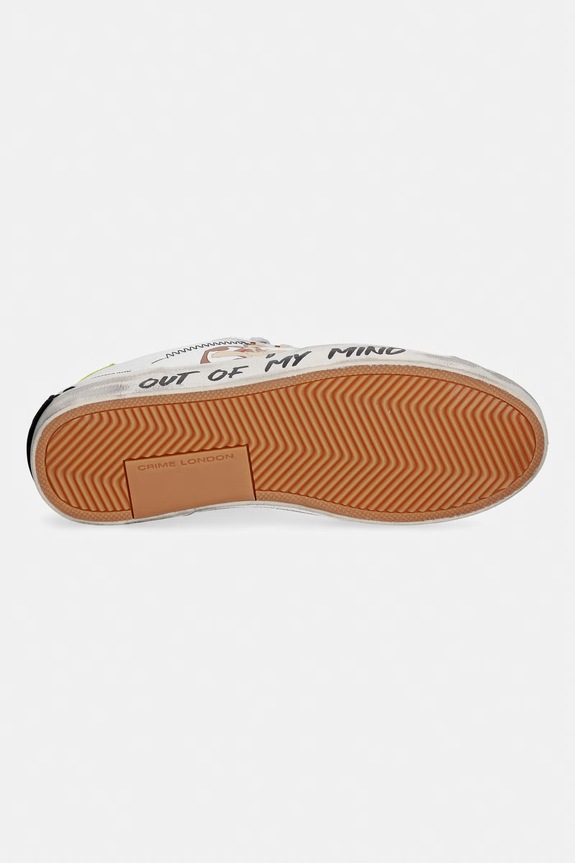 Crime London CHELSEA sneakersy męskie skórzane 77051PP8.10 biały