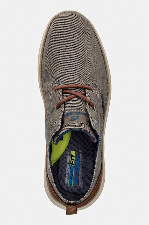 Skechers κλειστά χαμηλά παπούτσια Ανδρικά STATUS 2.0- PEXTON καφέ 65910