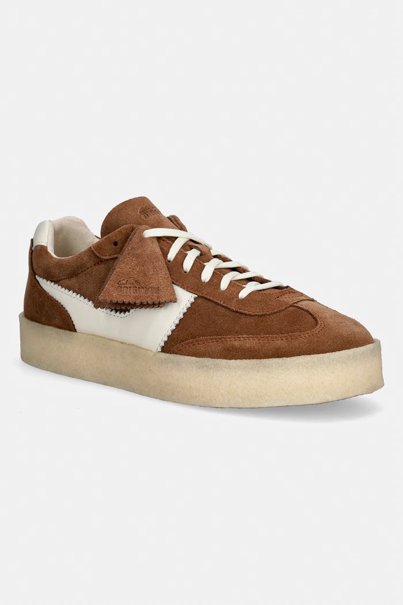 Clarks Originals Tor 80 sneakersy męskie zamszowe brązowy 26185649