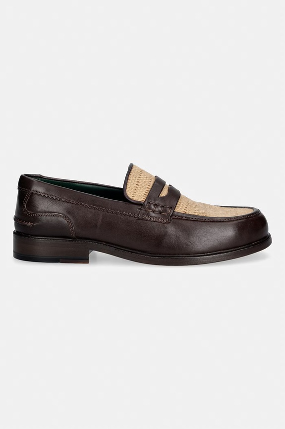 Clarks Originals CraftJames Lo mokasyny męskie skórzane 26186423 brązowy SS26
