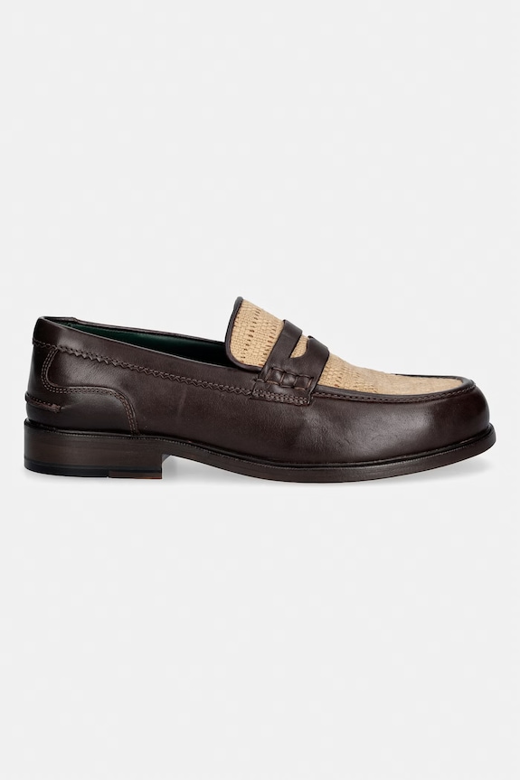 Clarks Originals CraftJames Lo mokasyny męskie skórzane 26186423 brązowy SS26