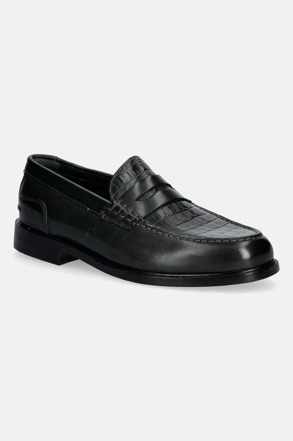 Clarks Originals CraftJames Lo mokasyny męskie skórzane zielony 26179695