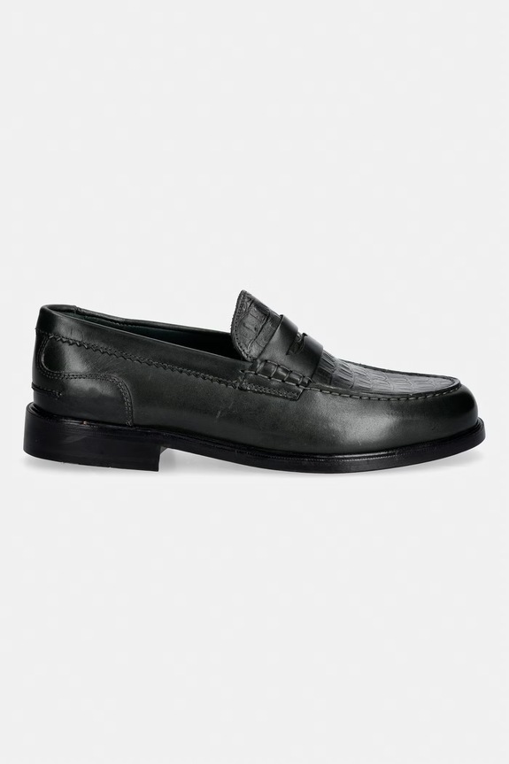 Clarks Originals CraftJames Lo mokasyny męskie skórzane 26179695 zielony SS26