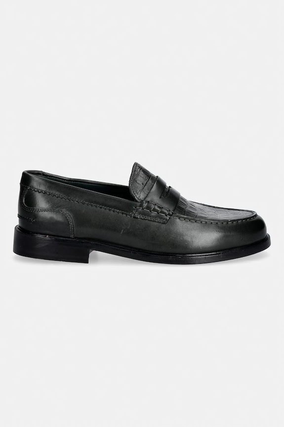 Clarks Originals CraftJames Lo mokasyny męskie skórzane 26179695 zielony SS26