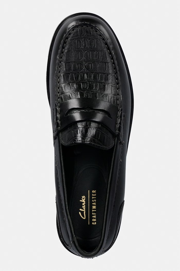 Clarks Originals CraftJames Lo mokasyny męskie skórzane zielony 26179695