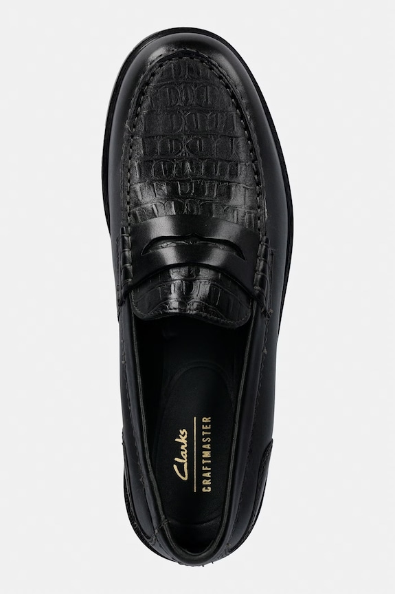 Clarks Originals CraftJames Lo mokasyny męskie skórzane zielony 26179695
