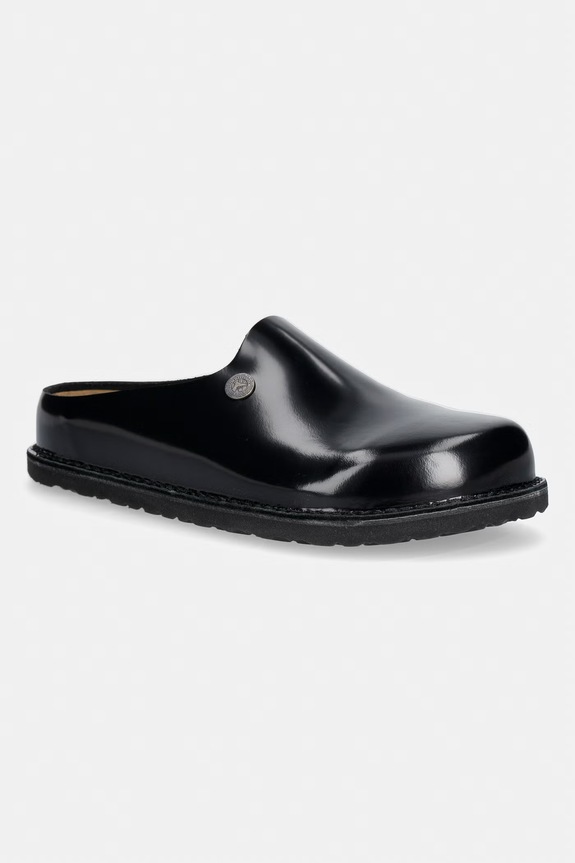 Birkenstock 1774 Amsterdam Premium Collector NL klapki z zakrytymi palcami męskie skórzane czarny 1032535