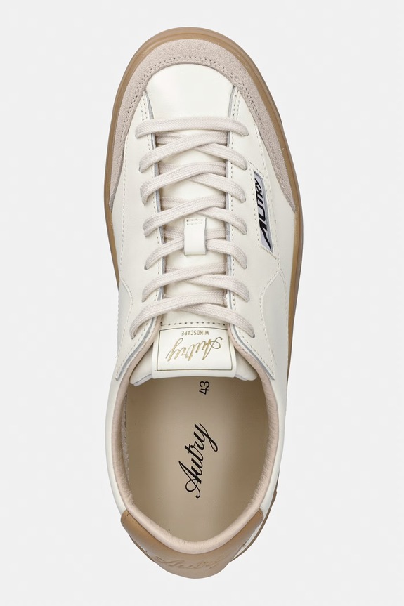 AUTRY Windscape sneakersy męskie skórzane beżowy A1UNSCLMUK08