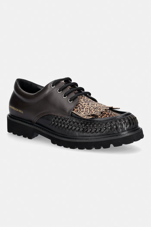 Andersson Bell Fringed Shoes Men's leather brown aaa514m