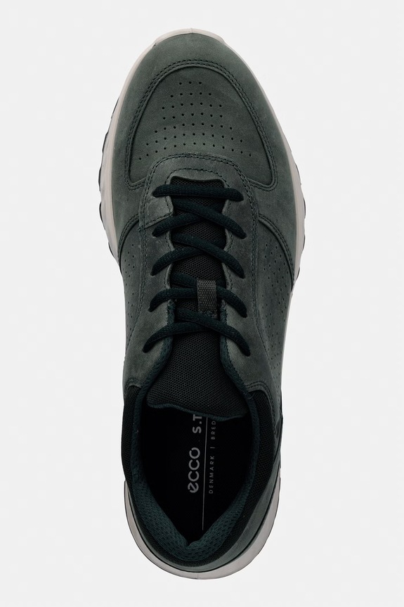 Ecco EXOSTRIDE M LOW sneakers pentru bărbați, din piele întoarsă verde 835314.02592
