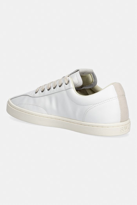 Παπούτσια Stepney Workers Club SURMA LEATHER πάνινα sneakers ανδρικά από δέρμα YR01500 λευκό
