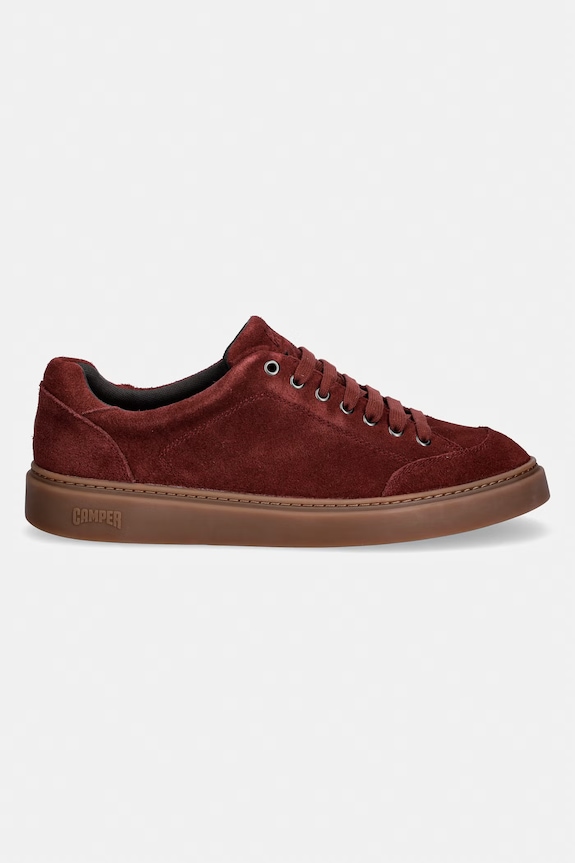 Camper Runner Twentyfive tenisice za muškarce od brušene kože K101105.006 bordo SS26