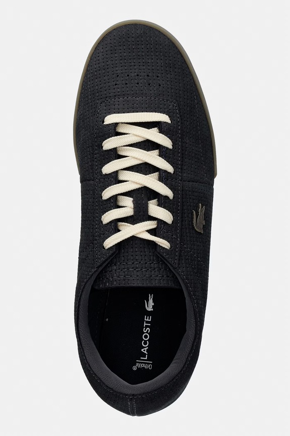 Lacoste Aura Leather Sneakers tenisky pánske kožené sivá 51SMA0131.GU2