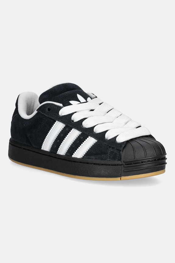 Superge iz semiša adidas Originals Superstar ST Imitacija zrnatega usnja črna KI3512