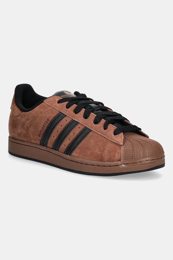 adidas Originals suede sneakers Superstar II synthetic brown IH9318