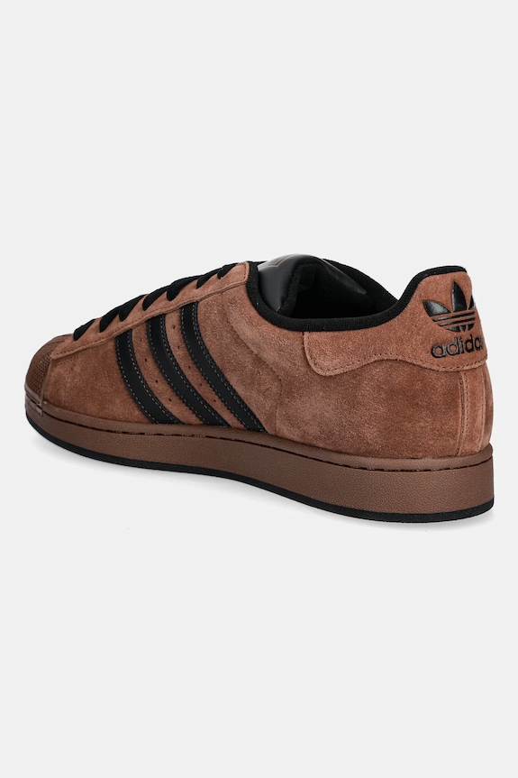 Shoes adidas Originals suede sneakers Superstar II IH9318 brown