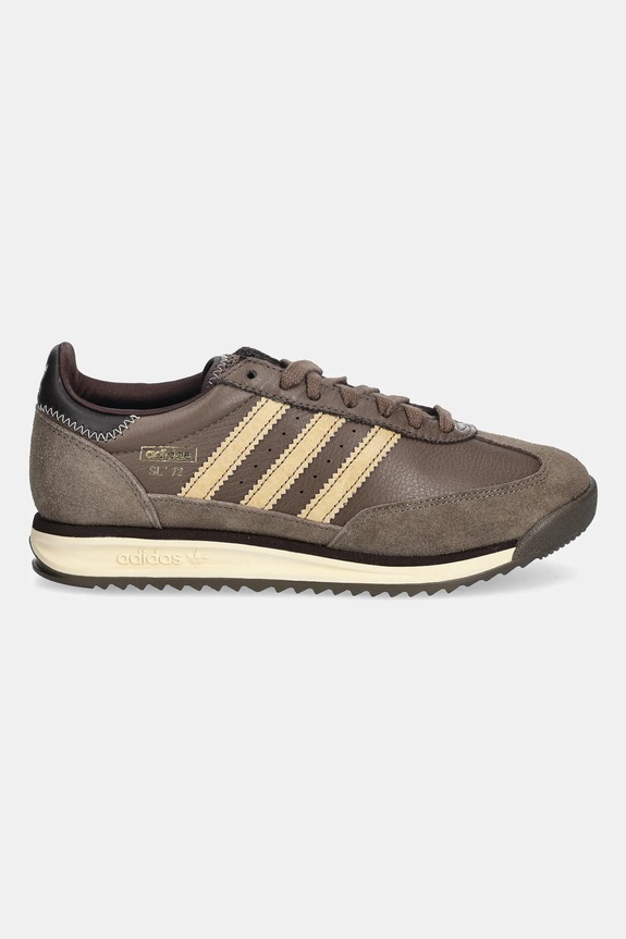 adidas Originals leather sneakers SL 72 RS KJ1661 brown SS26