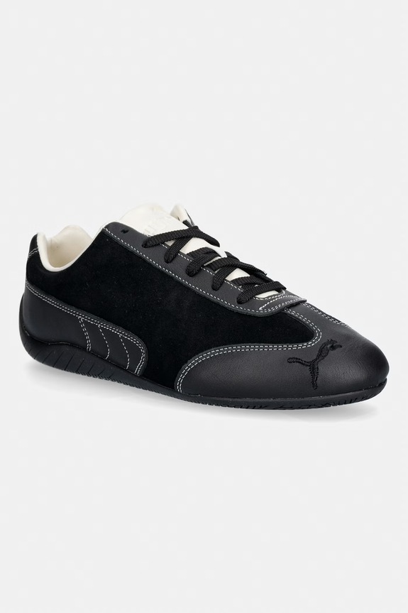 Kožené tenisky Puma Speedcat Icons plochá černá 406226