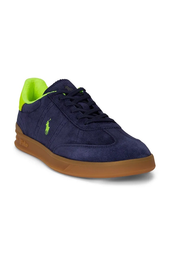 Polo Ralph Lauren sneakers in camoscio Hrt Aera Pp 809P06951002.410 blu navy SS26