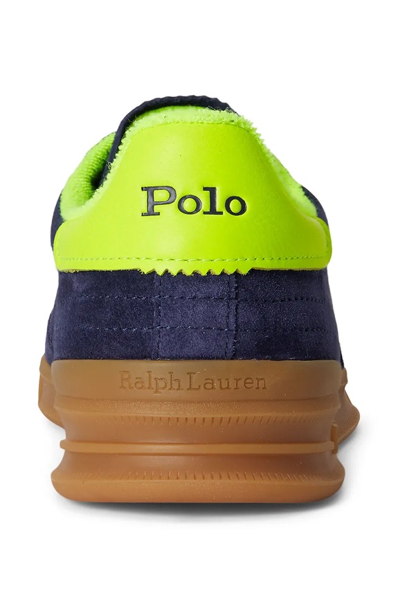 Scarpe Polo Ralph Lauren sneakers in camoscio Hrt Aera Pp 809P06951002.410 blu navy