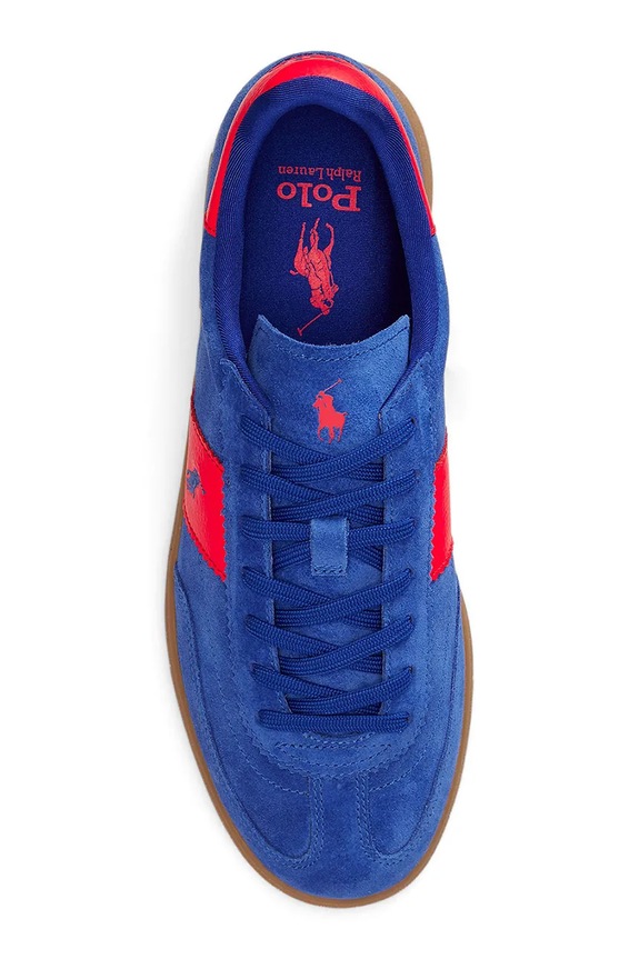 Polo Ralph Lauren sneakers in camoscio Bedford Pp blu 809P07172001.520
