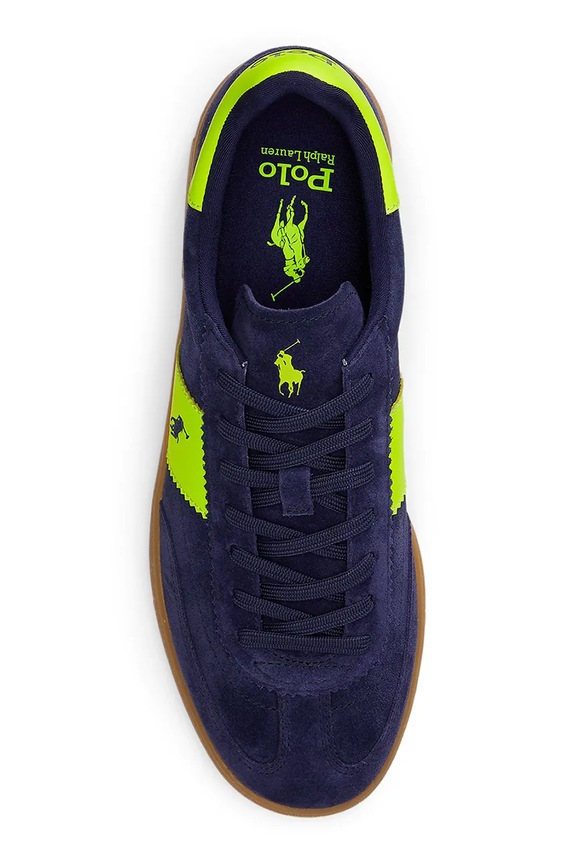 Polo Ralph Lauren sneakers in camoscio Bedford Pp blu navy 809P07172003.410