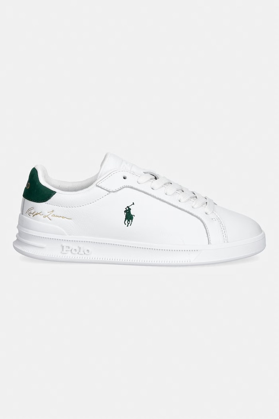 Polo Ralph Lauren Hrt Crt II sneakers din piele 809P10044001.100 alb SS26