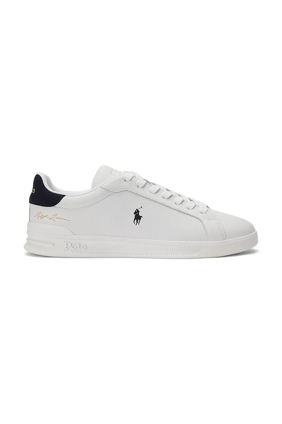 Polo Ralph Lauren Hrt Crt II sneakerși din piele alb 809P10044002.999