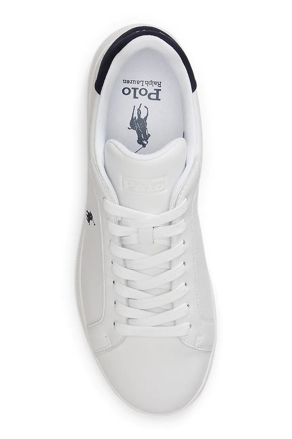 Încălțăminte Polo Ralph Lauren Hrt Crt II sneakerși din piele 809P10044002.999 alb