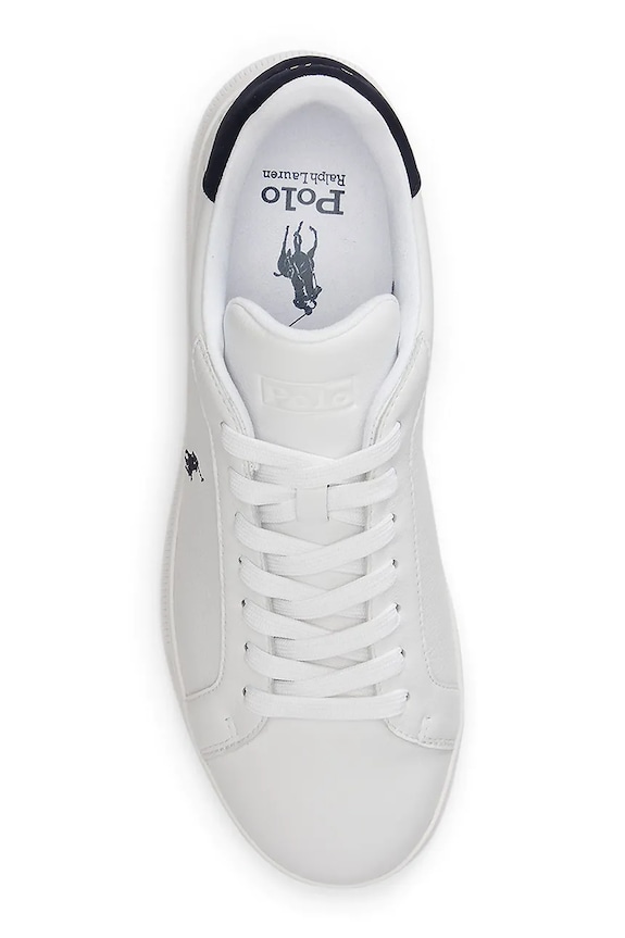 Încălțăminte Polo Ralph Lauren Hrt Crt II sneakerși din piele 809P10044002.999 alb