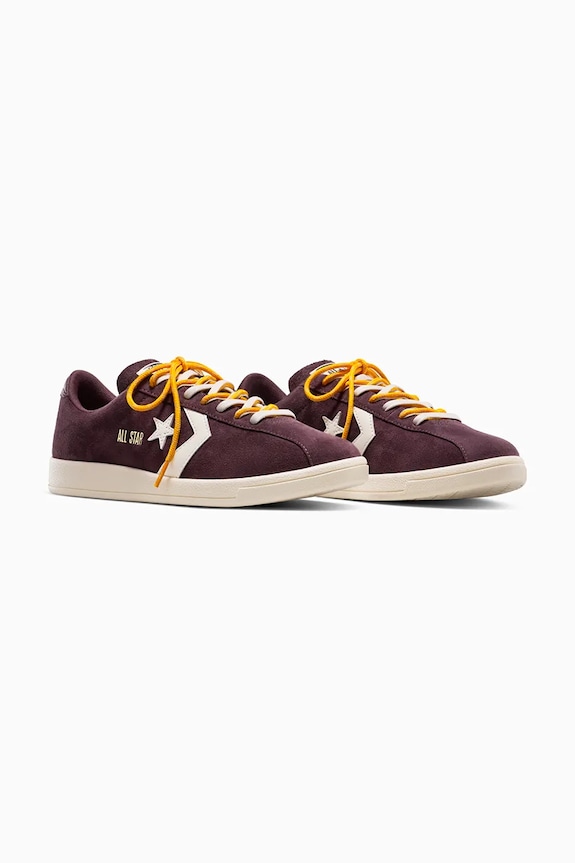 Tenisice od brušene kože Converse All Star Classic Trainer A17502C bordo SS26