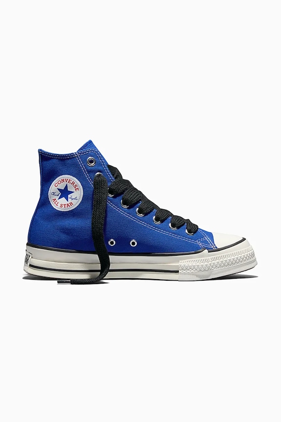 Πάνινα παπούτσια Converse Chuck Taylor Throwback φλατ μπλε A17827C