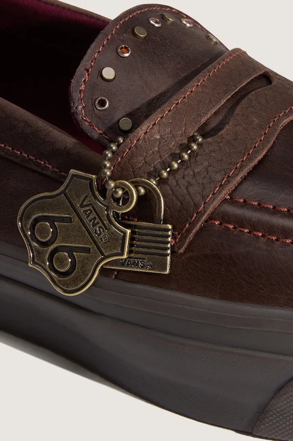 Vans mocasini din piele LX Loafer 53 VN000VATDMV1 maro